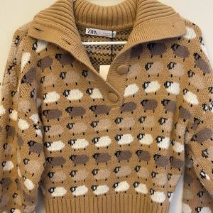 zara sheep sweater
